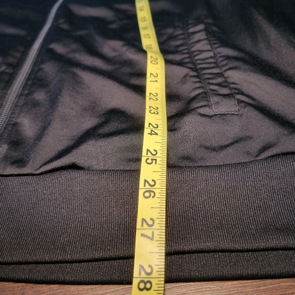 Adidas Mens Iconic Black 3 White Stripes Warm Up Track Jacket Size XL Athletic - Picture 12 of 13